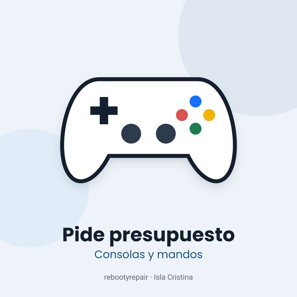 Presupuesto de reparación de consola