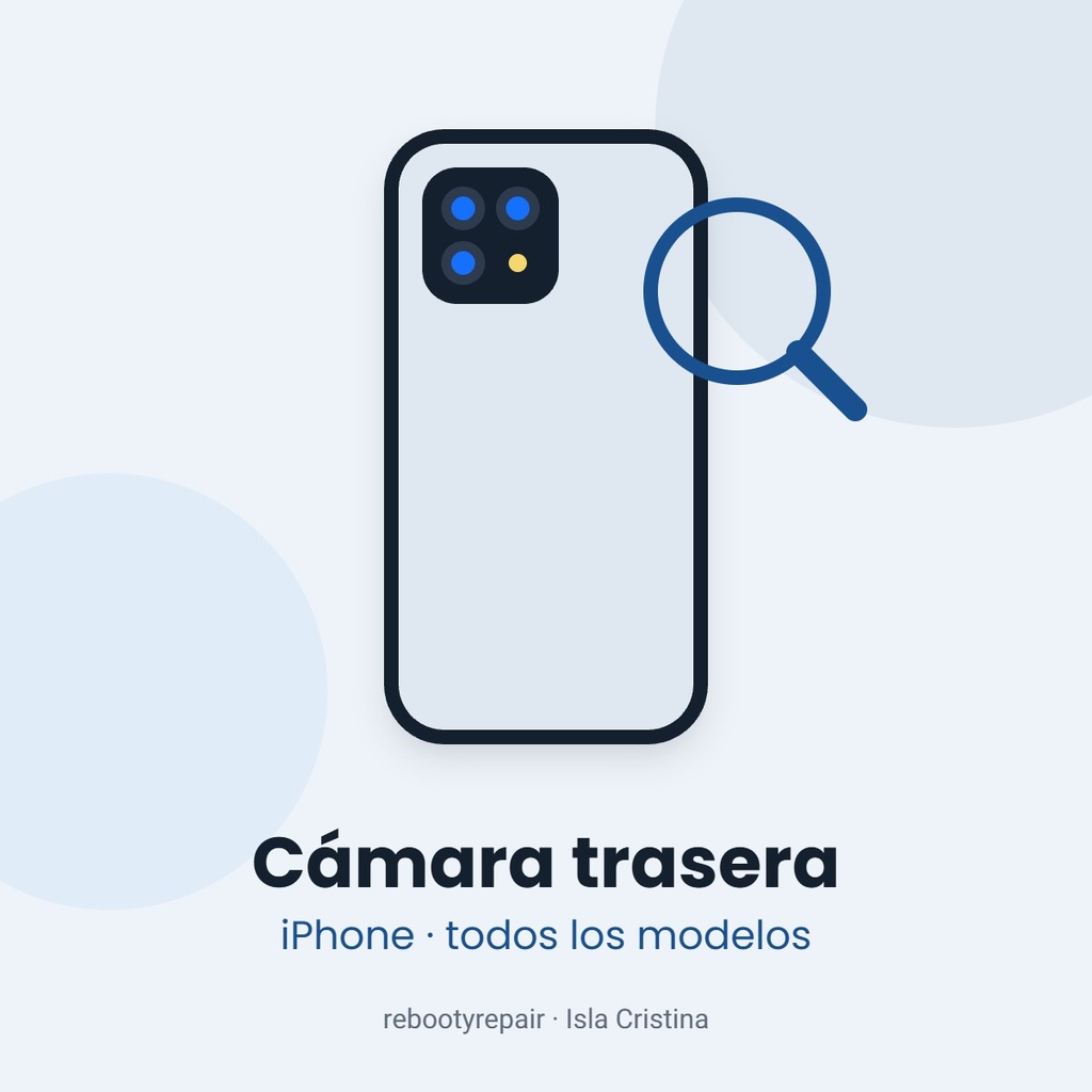 Cambio de cámara trasera iPhone